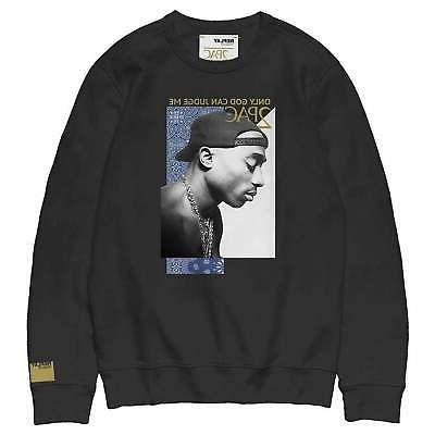tribute 2pac logo girocollo felpa sportiva nero