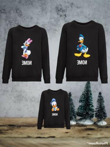 tris di felpe disney paperino paperina bimbo