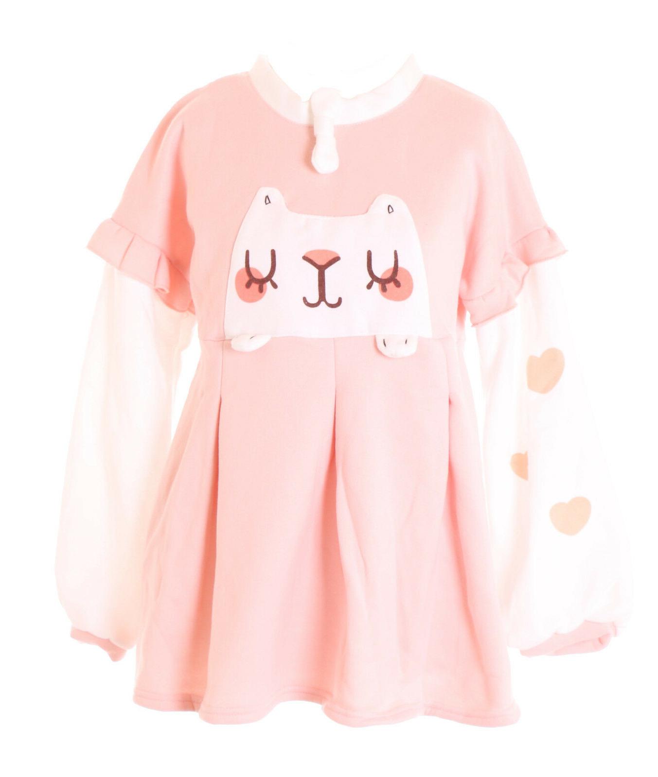 ts 144 gatto cuori rosa pastello kawaii