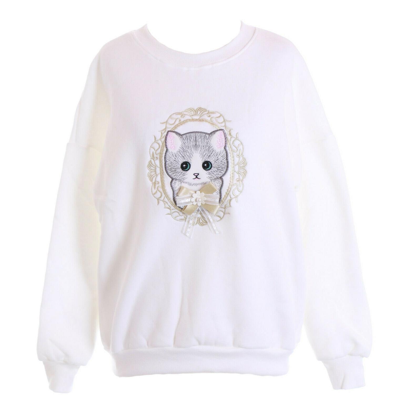 ts 246 2 bianco gatto cat ricamo