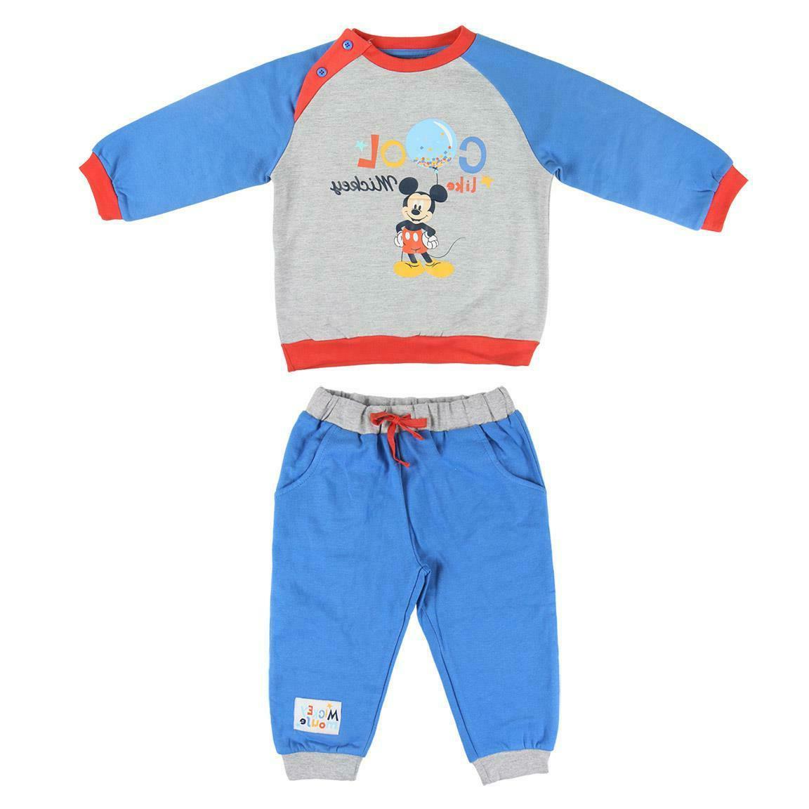 tuta completino topolino mickey mouse bimbo felpa