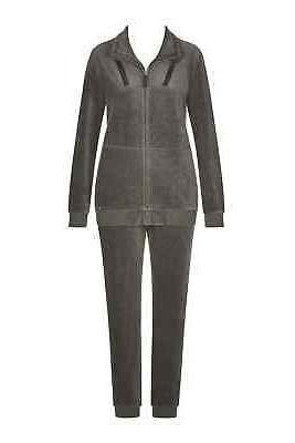 tuta con zip cotone ciniglia leisure suits