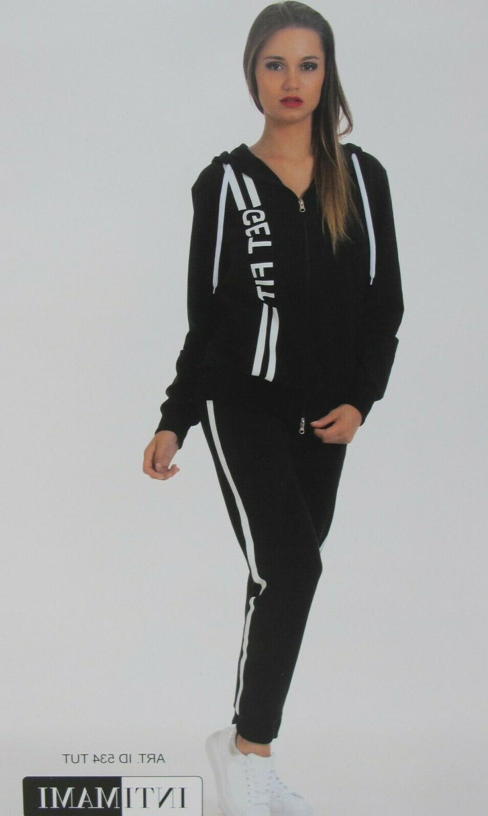 tuta donna full zip felpa di cotone