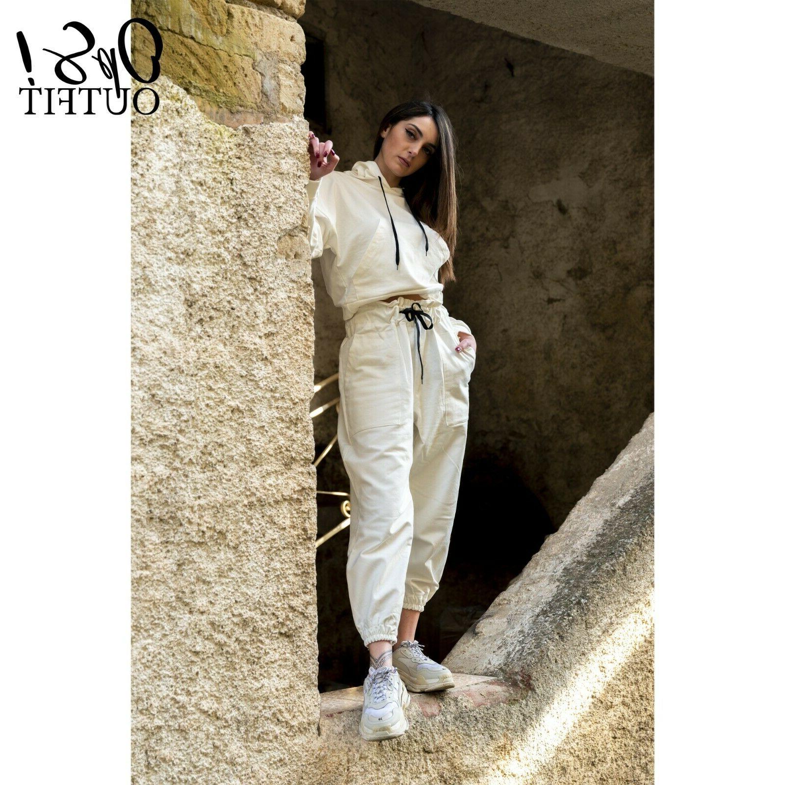 tuta donna inverno coordinato felpa pantalone donna