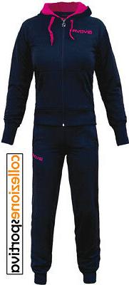 TUTA DONNA GIVOVA SLIM LADY FULL ZIP CON CAPPUCCIO - TR015 c