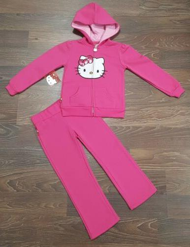 tuta felpata per bambina colore fucsia tg