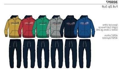 tuta junior in felpa zip lunga con