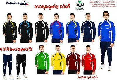 tuta singapore casual sport passeggio calcio uomo
