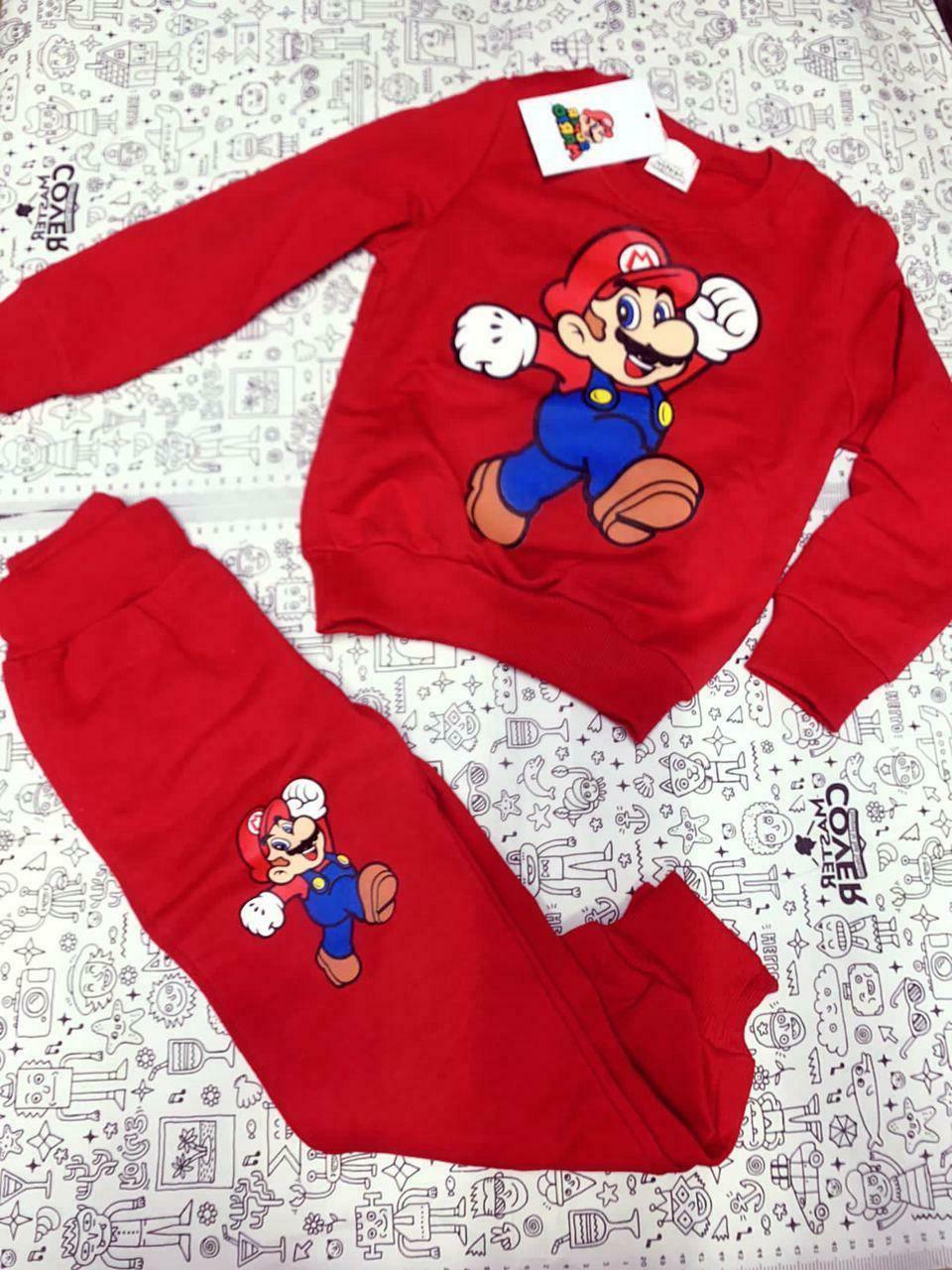 tuta super mario bros bambino felpa e