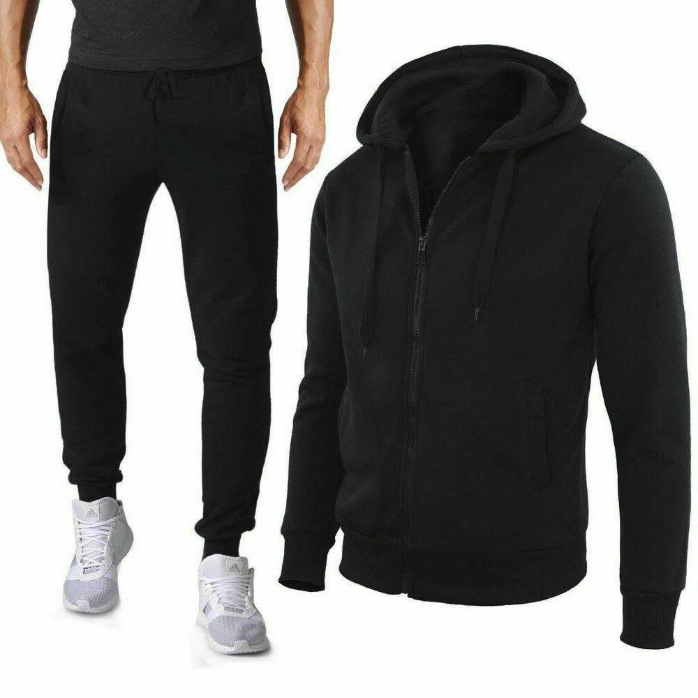 tuta uomo pantaloni e maglia felpa zip