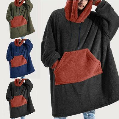 unisex caldo flanella pile pigiama con cappuccio