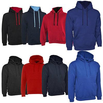 unisex semplice felpa con cappuccio uomo donna