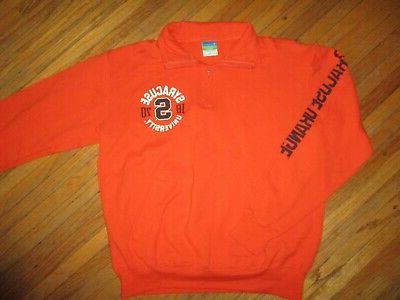 university syracuse arancione felpa 1 4 zip