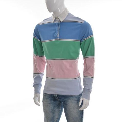 uomo blocco di colore pastello colletto polo