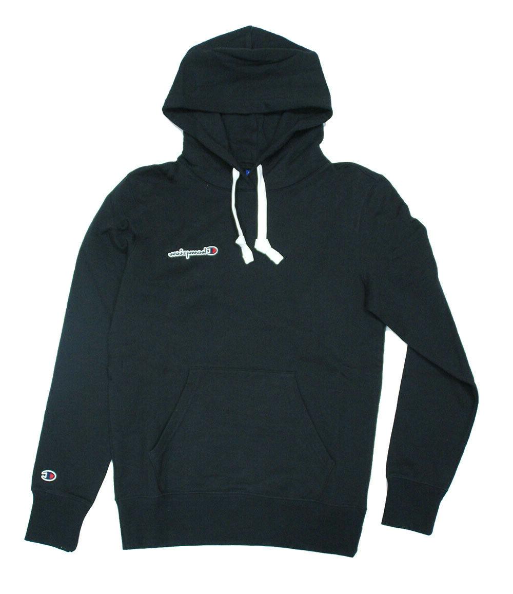 uomo con cappuccio piccolo logo black
