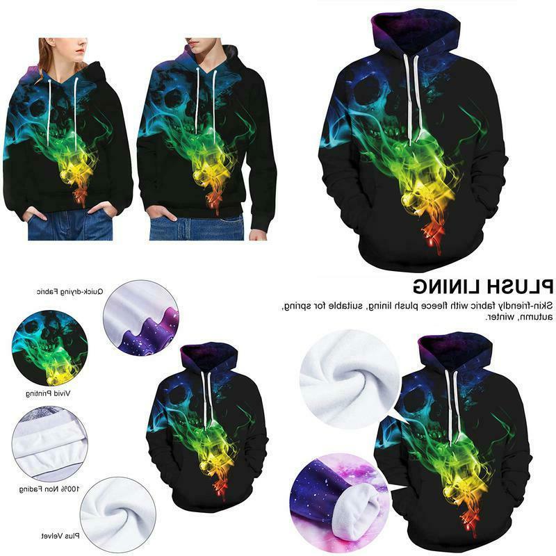 uomo donna felpe 3d unisex leggero felpe