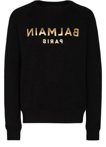 uomo felpa nera gold logo tg m