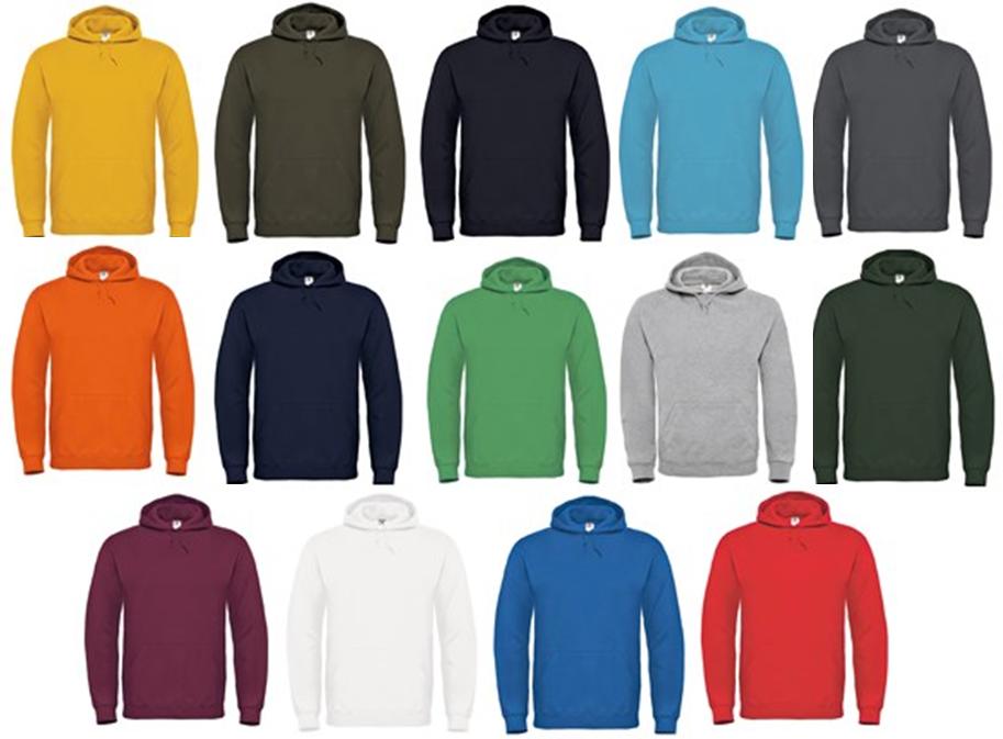uomo felpa semplice pullover felpa con cappuccio