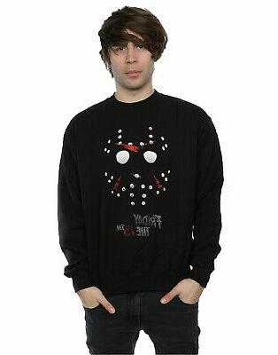 uomo jason hockey mask felpa