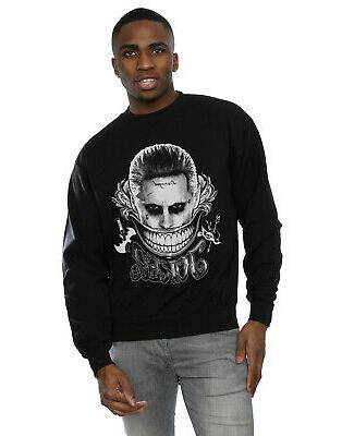 uomo joker black and white smile felpa