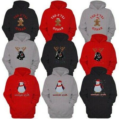 uomo natale felpa con cappuccio pinguino pan