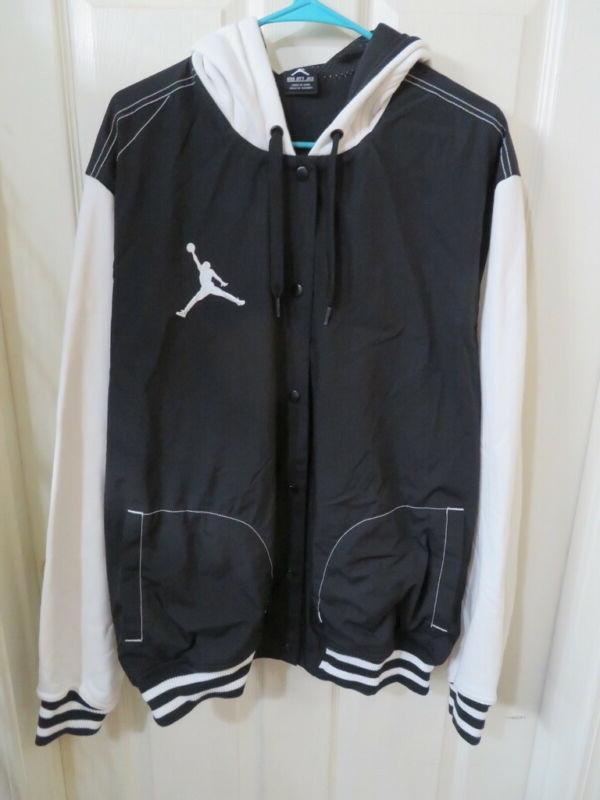 uomo nike air bianco nero giacca a