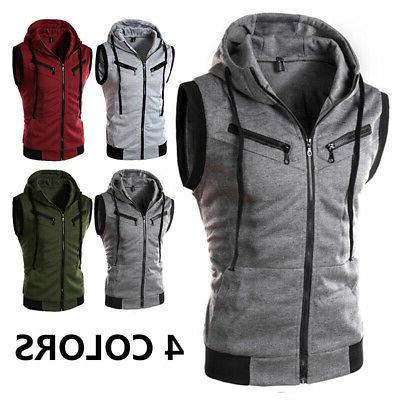 uomo senza maniche casual slim fit con