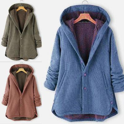 usa donna inverno caldo pile foderato giacca