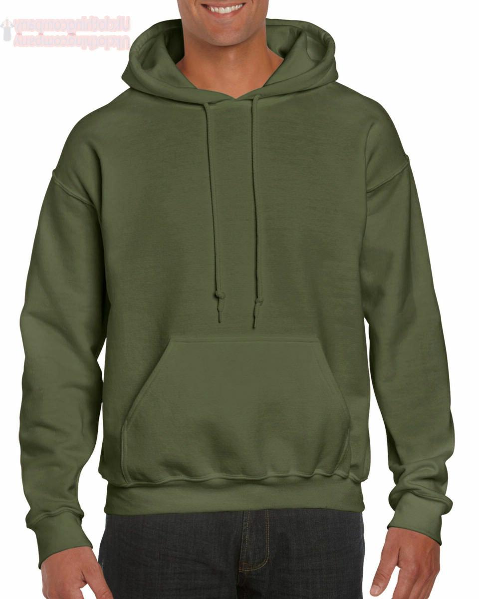 verde militare tinta unita con cappuccio heavy