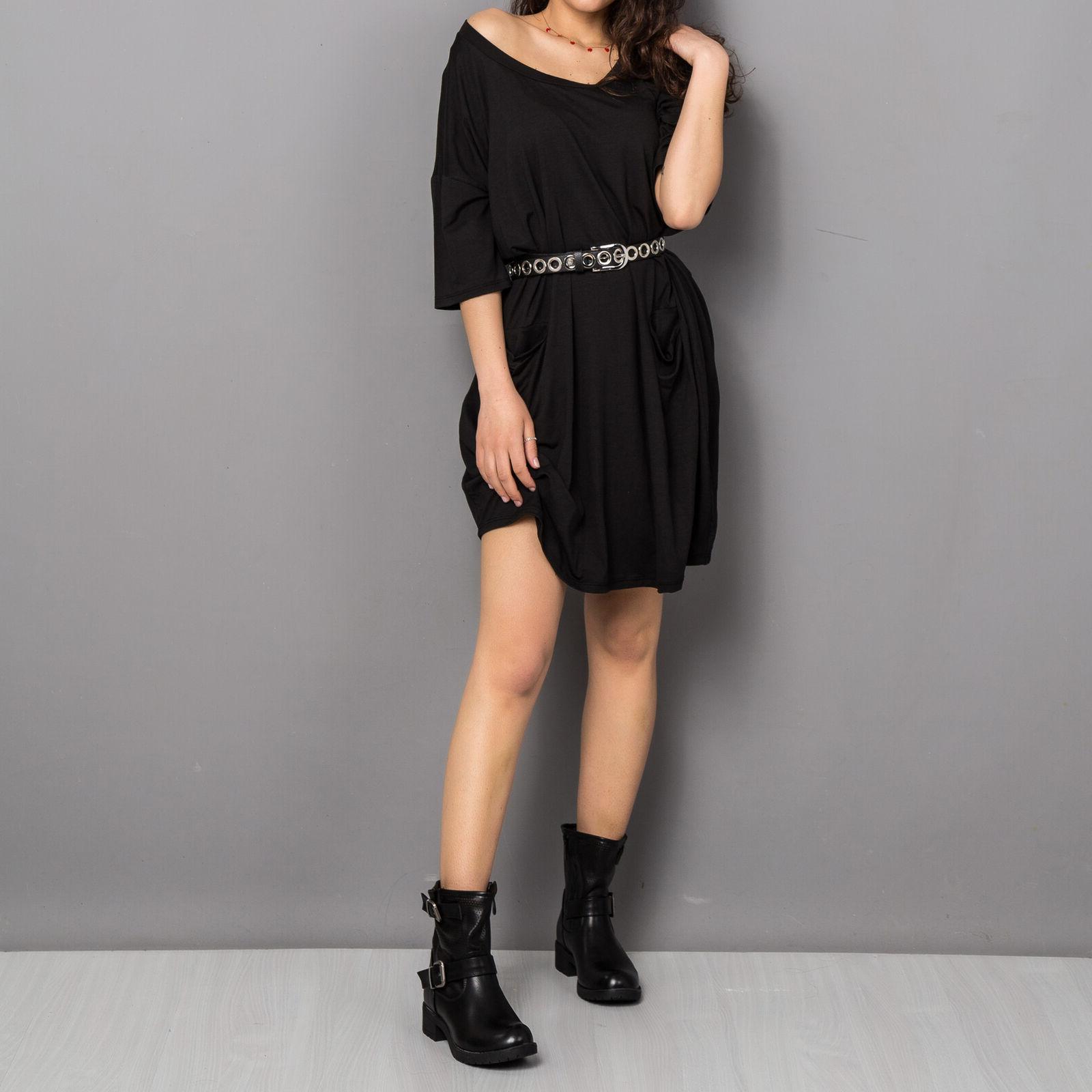 vestito donna abito al ginocchio tunica ampio