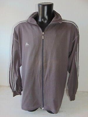 vintage felpa zip uomo d7 xl grigio
