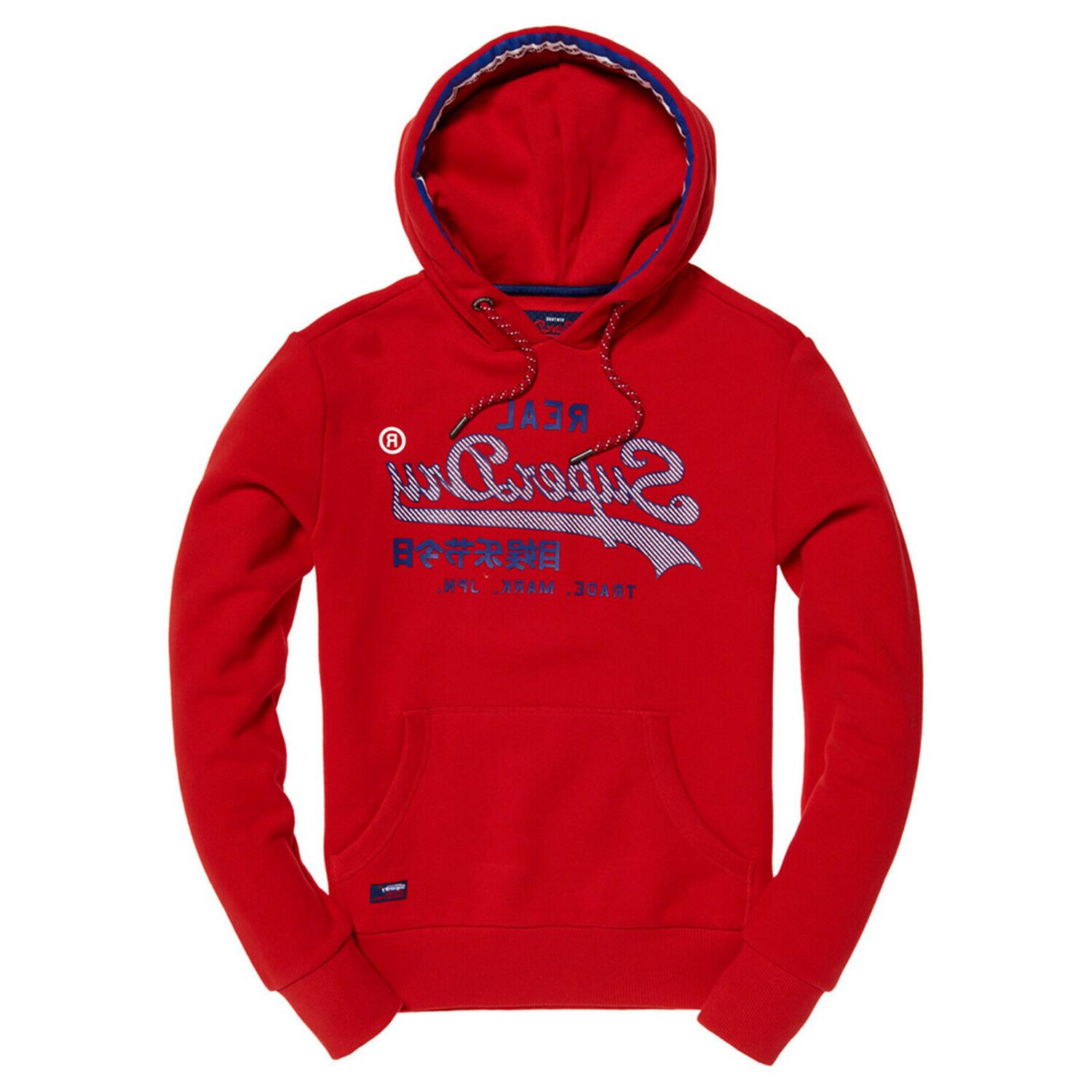 vintage logo racer hood felpa con cappuccio