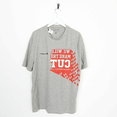 vintage usa grande logo grafico t shirt