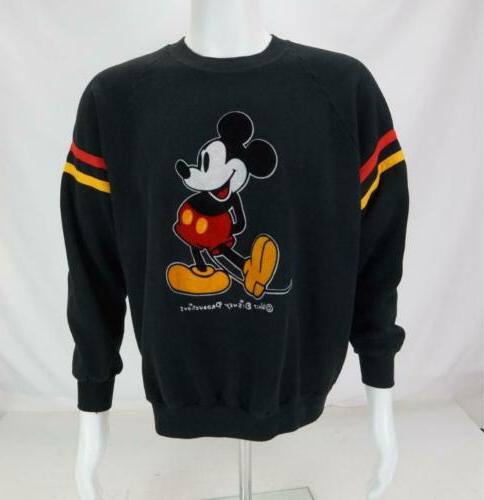 vintage walt mickey mouse stampa felpa made
