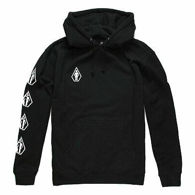 x bambina skateboard deadly manica lunga cappuccio