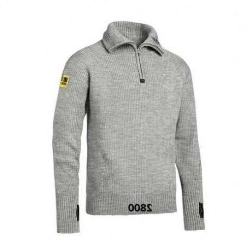 zip a mezza altezza maglione di lana