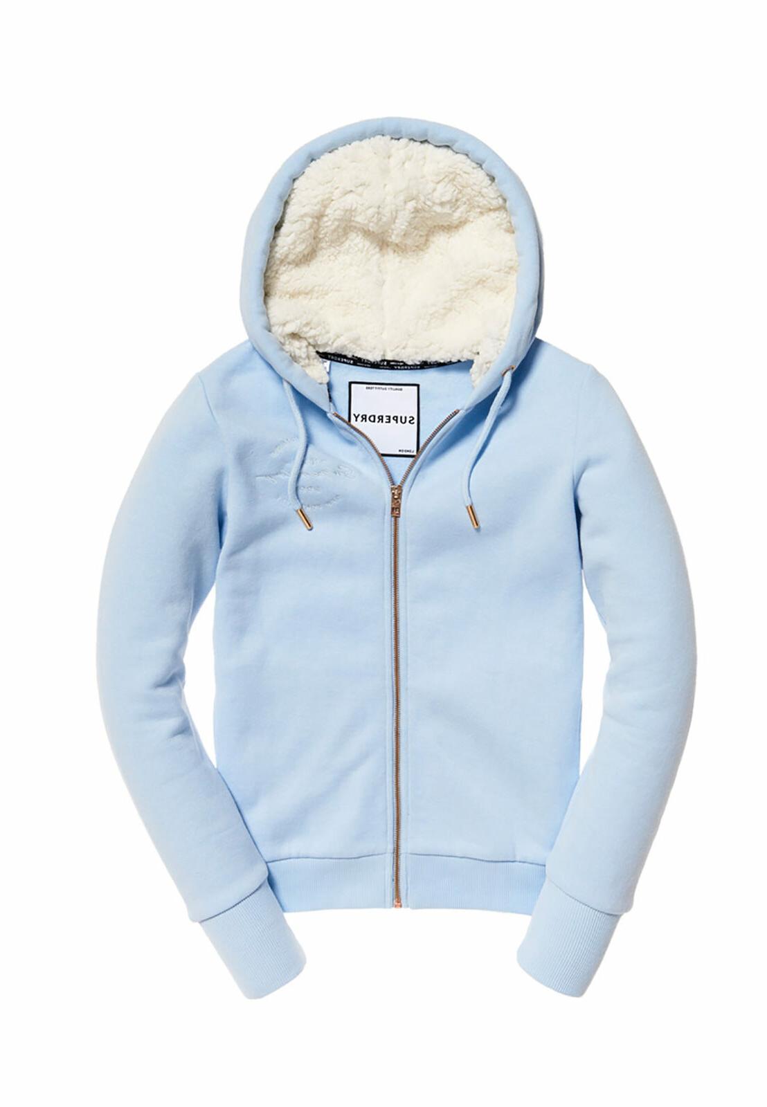 zip donna applique zipphood cenere blue