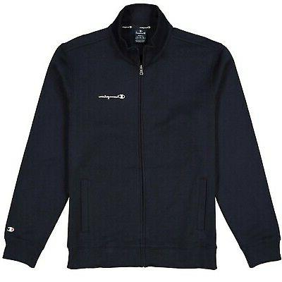 zip felpa in cotone blu da uomo