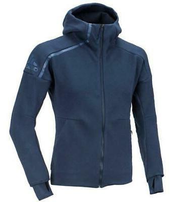 zne hoody felpa con cappucci zip donna