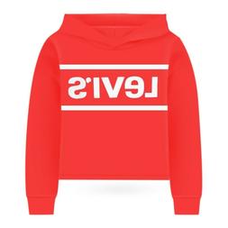 LEVI'S  FELPA CORTA CAPPUCCIO  BAMBINA AUT. INVERNO 2 3 4  5
