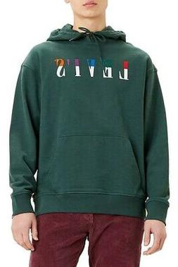 LEVIS Felpa cappuccio con logo ricamo