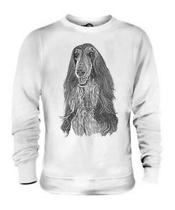 Levriero Afgano Bozze Unisex Felpa Stampata Grande Dono per 