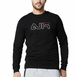 FILA Liam Crew Sweat Felpa Originale Uomo 687139 002 Nero