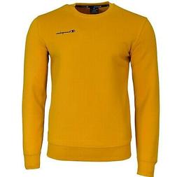 Champion Logo Felpa in Cotone giallo Da Uomo 214750-OS033 10