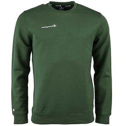 Champion Logo Felpa in Cotone verde Da Uomo 214750-GS561 102