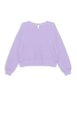 LUMINA ragazza donna felpa lilla 2749 taglia unica