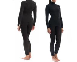 Lupetto Collo Alto Dolcevita e Leggings Termico Completo Inv