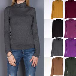 Maglia donna aderente sottogiacca maglietta collo alto lupet
