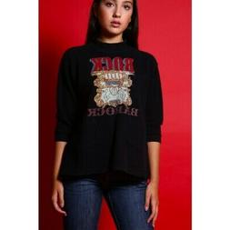 Moschino Maglia Donna Cotone Taglia 40 Felpa Stampa Oversize