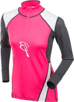 Maglia Donna Maniche Lunghe Chiusura Con Zip Fuxia Bjorn Dea